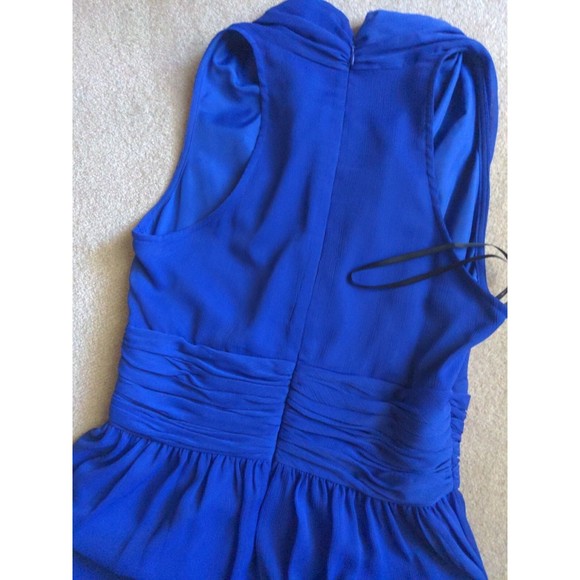 NWT Marc New York Dress Chiffon Halter Fit Flare Dress size 6 violet blue - Picture 6 of 6